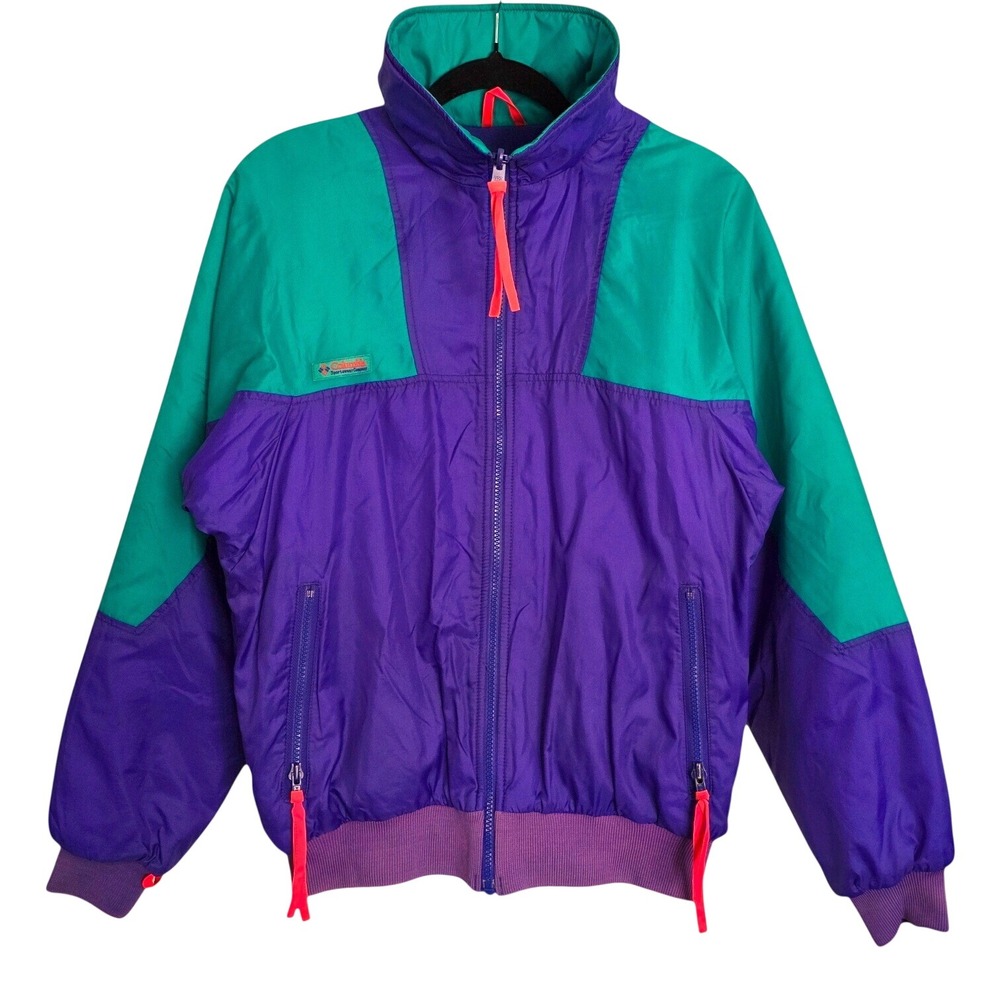 Vintage 90s Columbia Colourblock Radial Sleeve Ski Jacket Men's Small